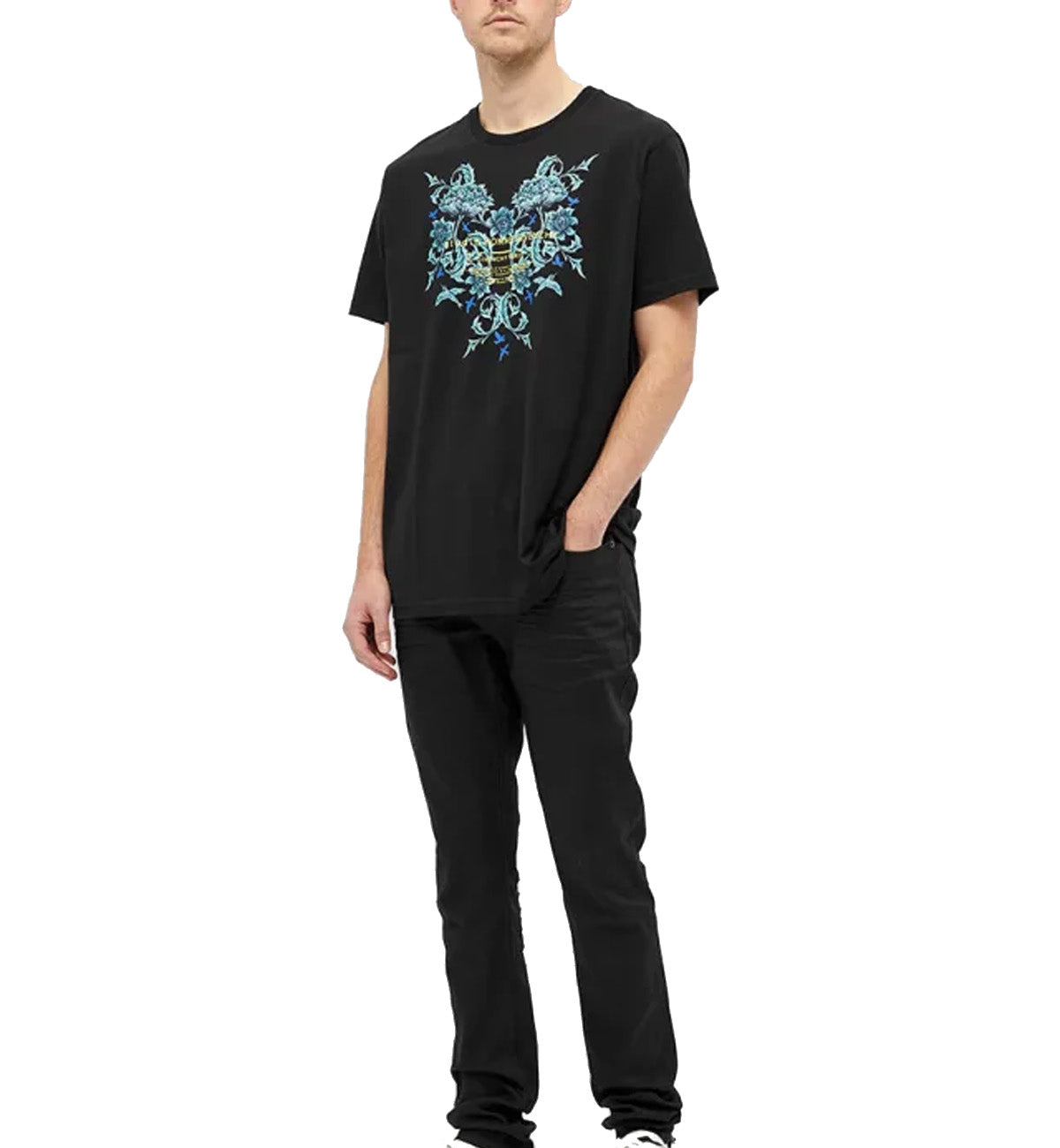 Givenchy Studio Homme Floral Printed T-Shirt (Black)