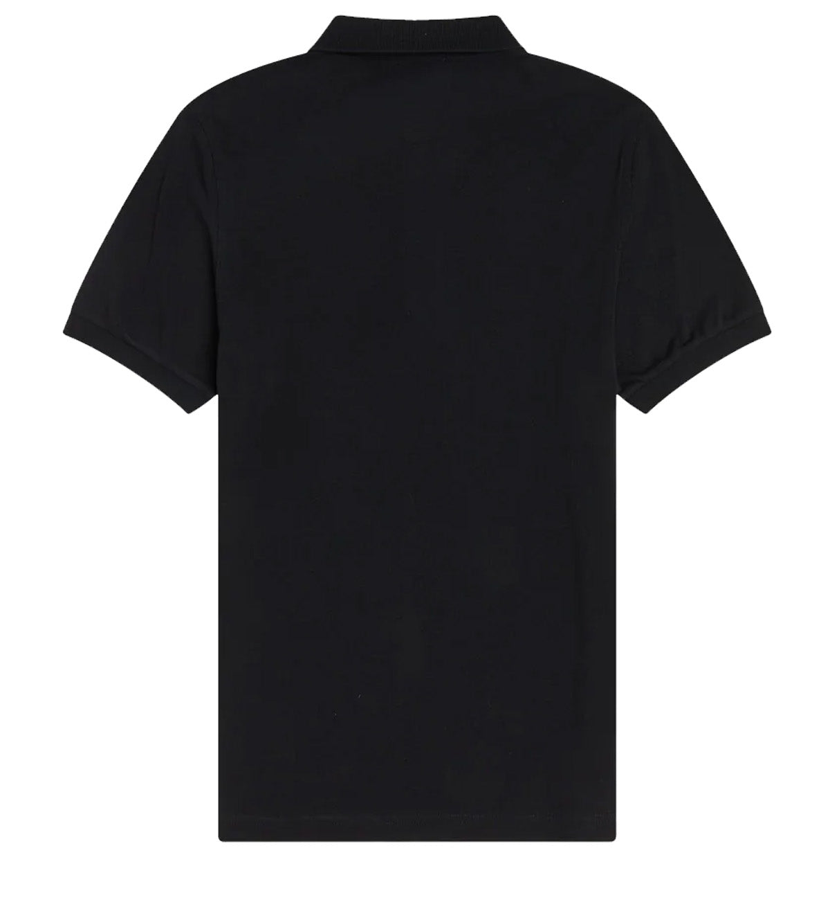 Fred Perry Textured Knit Polo T-shirt - Black