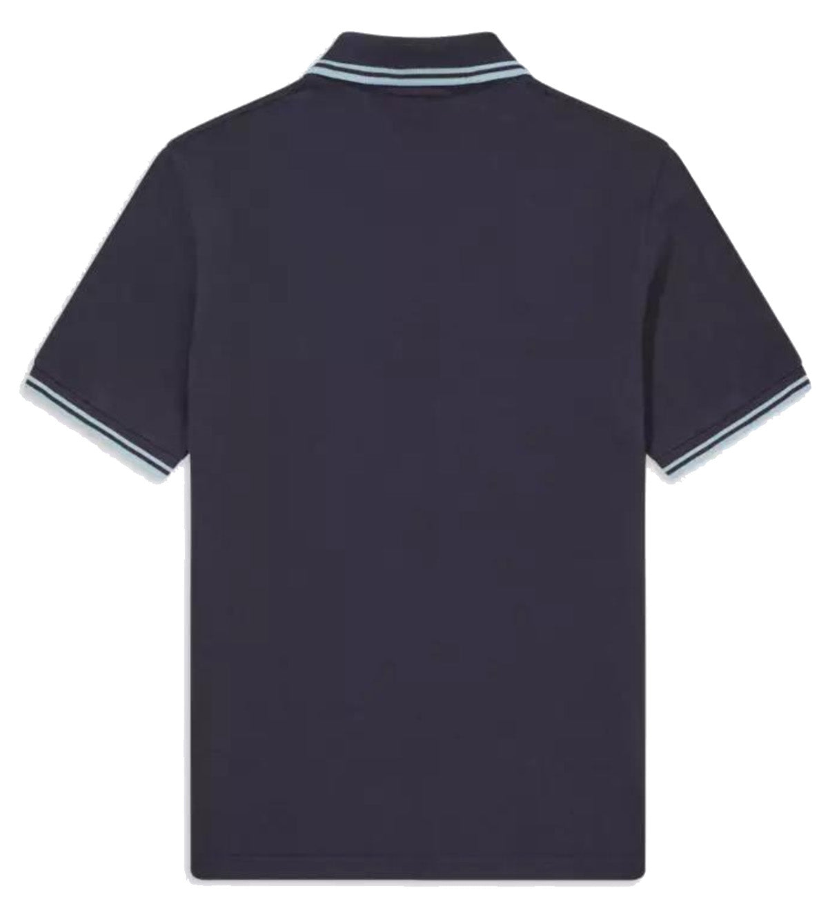 Fred Perry White Double Stripe Navy Polo Shirt
