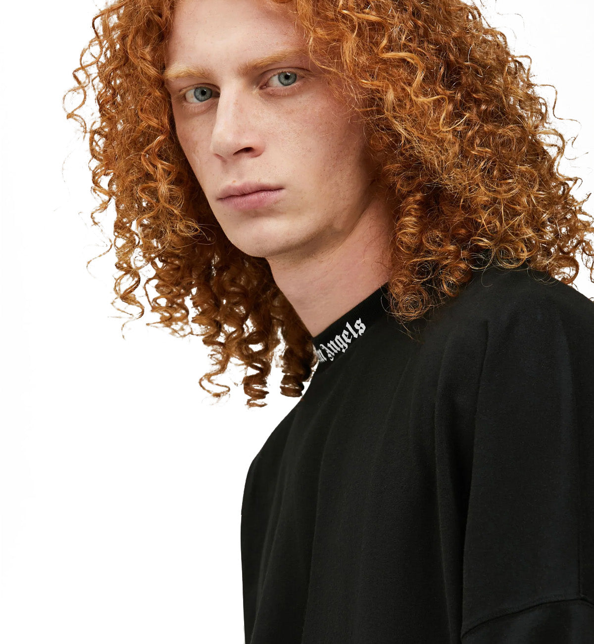 Palm Angel Logo-Print Long Sleeved Sweatshirt (Black)