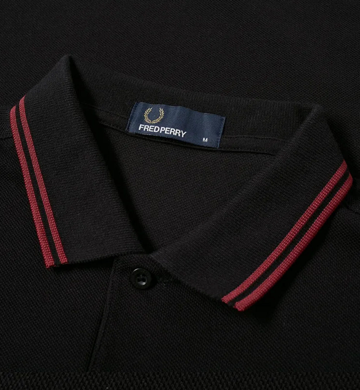 Fred Perry Red Double Stripe Navy Polo Shirt