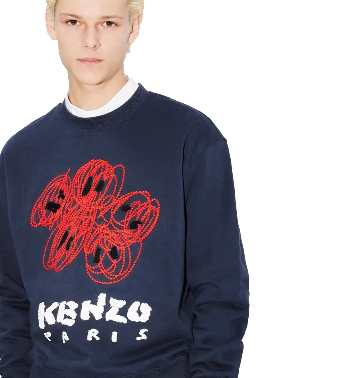 Kenzo Drawn Varsity Sweatshirt (Navy)