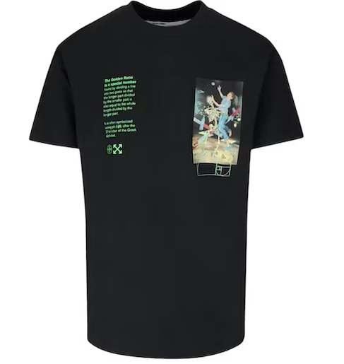 Off-White Slim Fit Pascal Painting T-Shirt (Black)