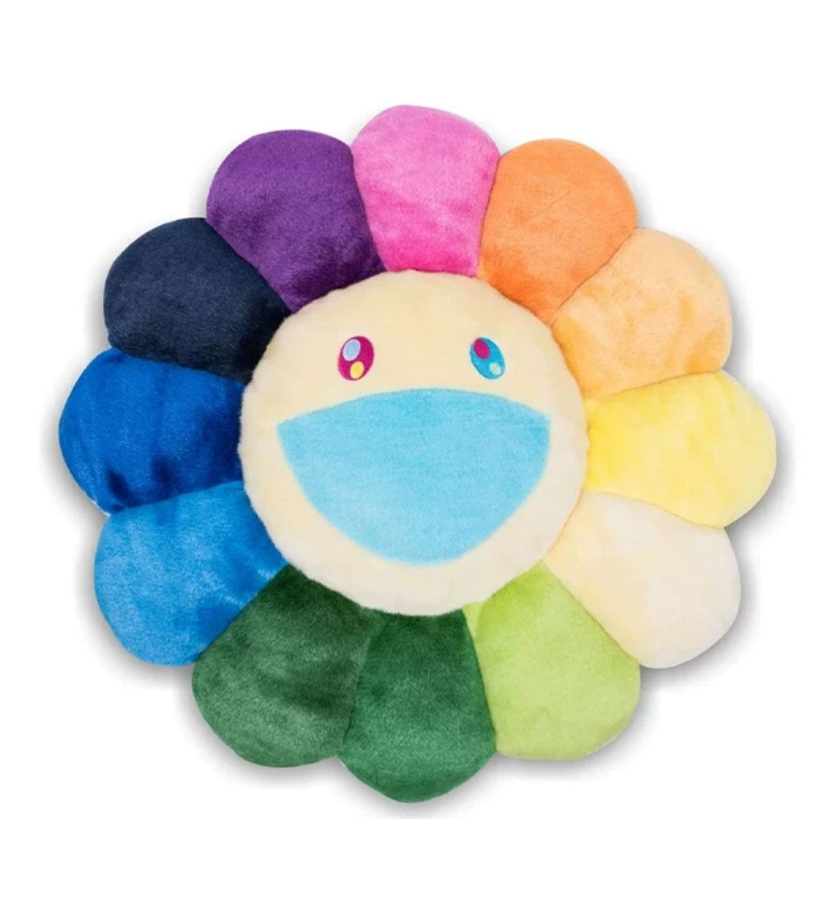 Takashi Murakami Cushion 30cm (Rainbow/Cream)