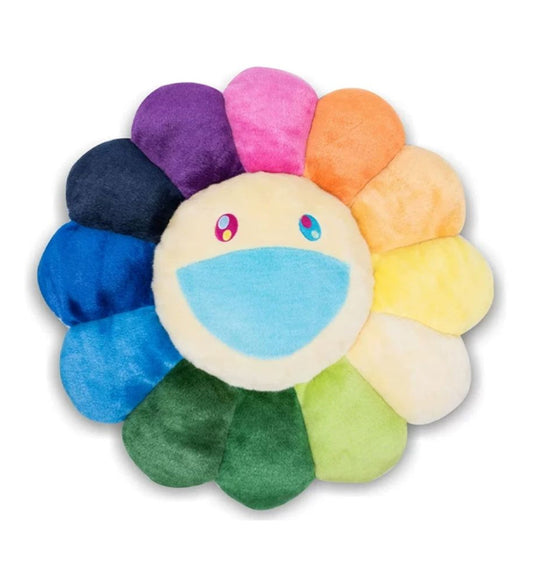 Takashi Murakami Cushion 30cm (Rainbow/Cream)
