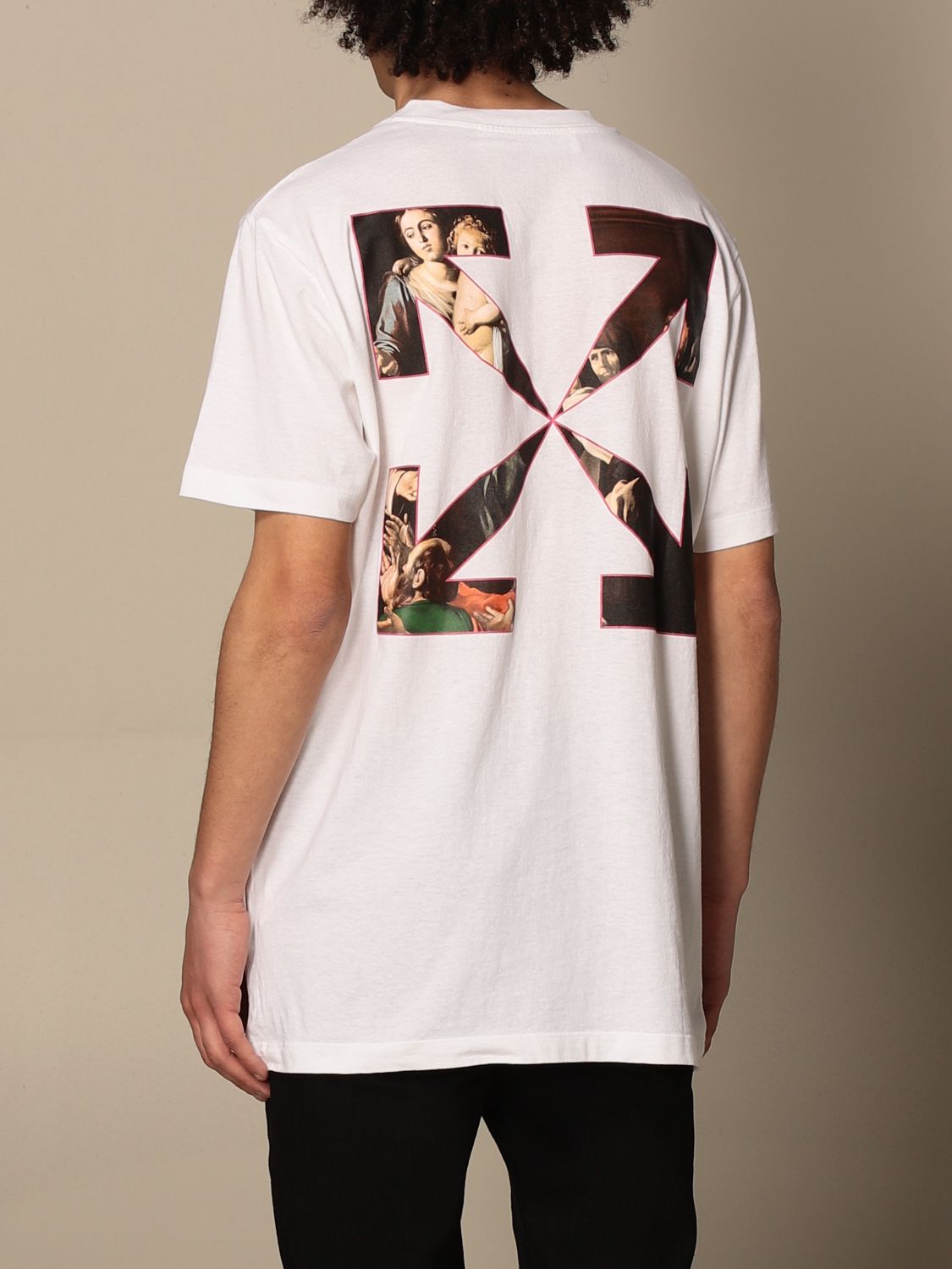 OFF-WHITE Sprayed Caravaggio T-shirt - Shop Streetwear, Sneakers, Slippers and Gifts online | Malaysia - The Factory KL