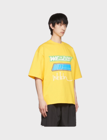 WE11DONE Reflective Logo Tee
