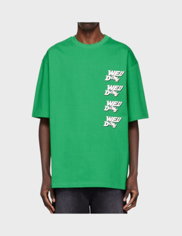 WE11DONE Logo Printed CrewNeck Tee (Green)