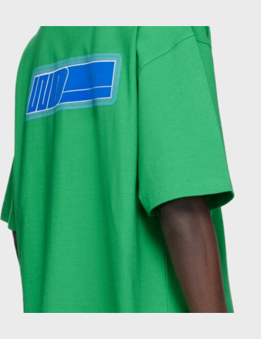 WE11DONE Logo Printed CrewNeck Tee (Green)