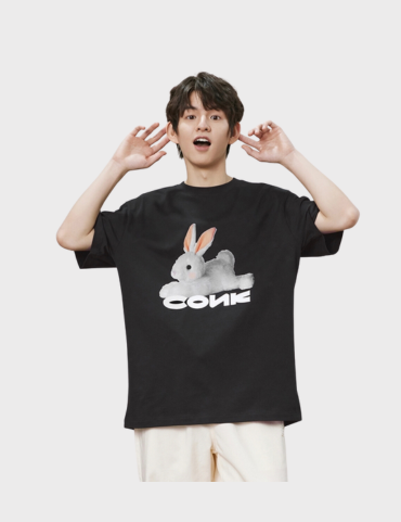 Conklab Graphic Bunny  Print Series Tee (Black)