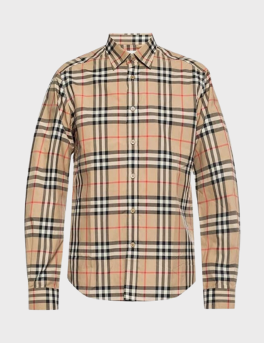 Burberry mens top check shirt