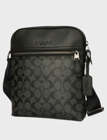 Coach Crossbody In Signature Canvas Black