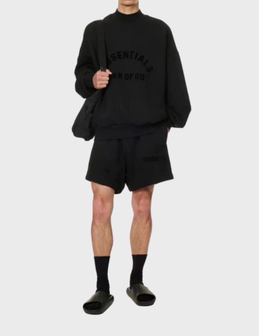 Fear of God Essentials SS23 Bonded Logo Sweatshirt (Black)