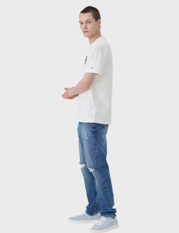 Tommy Hilfiger Jeans Flag Badge T-shirt SS23 (White)