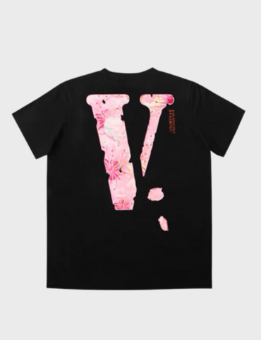 Vlone Friends Sakura Logo T-shirt SS23 (Black)