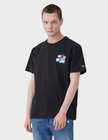 Tommy Hilfiger Jeans Flag Badge T-shirt SS23 (Black)
