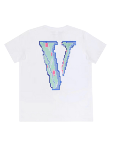 Vlone Friends Pixel Logo T-shirt SS23 (White)