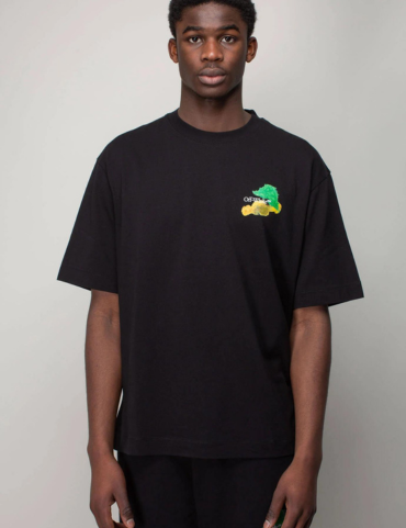 Off White Brush Arrow Oversized Skate T-shirt (Black)