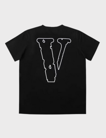Vlone With Heartbeat Logo T-shirt SS23 (Black)