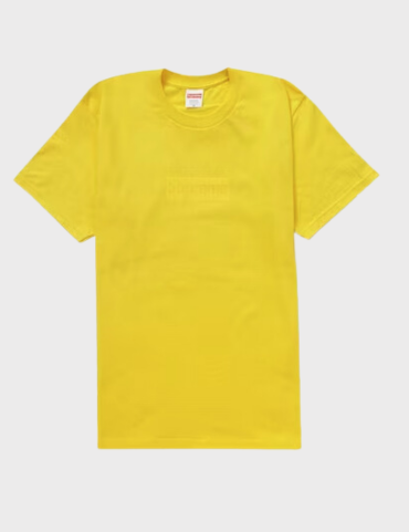 Supreme Tonal Box Logo T shirt SS23 Yellow The Factory KL