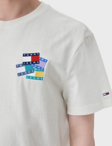 Tommy Hilfiger Jeans Flag Badge T-shirt SS23 (White)