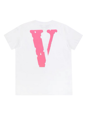 Vlone Staple Pink Logo T-shirt SS23 (White)