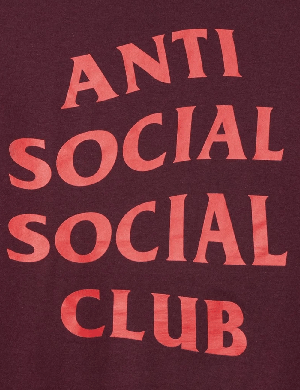 Anti Social Social Club Red Logo Seoul Maroon Tee - Shop Streetwear, Sneakers, Slippers and Gifts online | Malaysia - The Factory KL