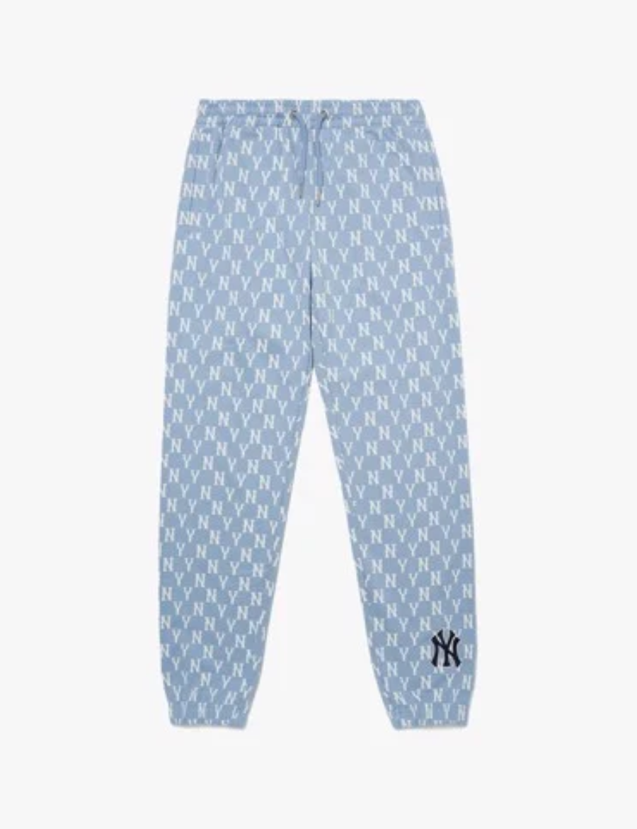 MLB Monogram New York Yankees UNISEX Pants (Light Blue)
