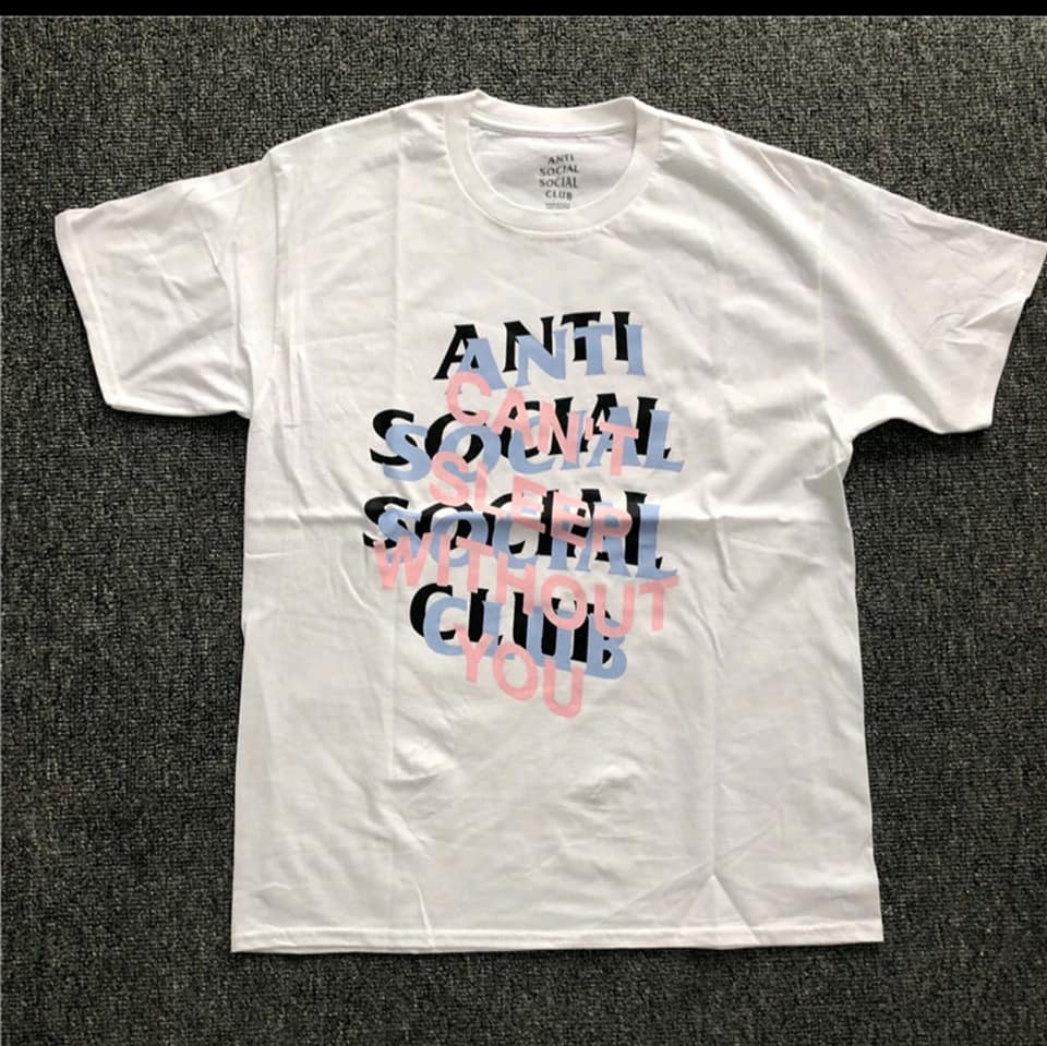 Anti Social Social Club Can't Sleep Without You Tee (White) - Shop Streetwear, Sneakers, Slippers and Gifts online | Malaysia - The Factory KL