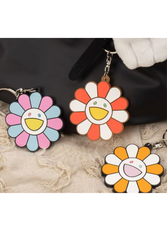 Takashi Murakami Flower Rubber Keychain