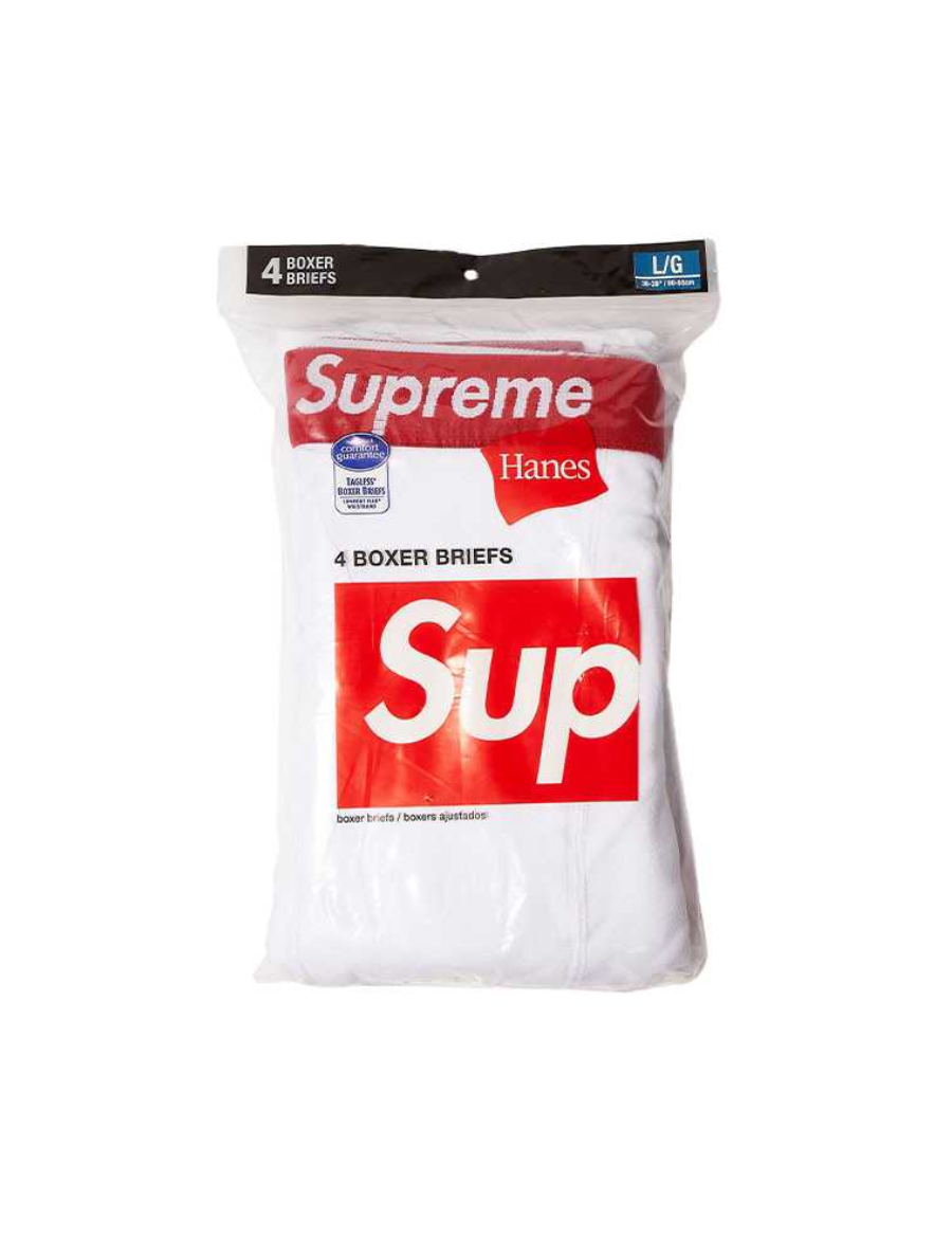 Supreme Hane Boxer Briefs - White (4 Pack)