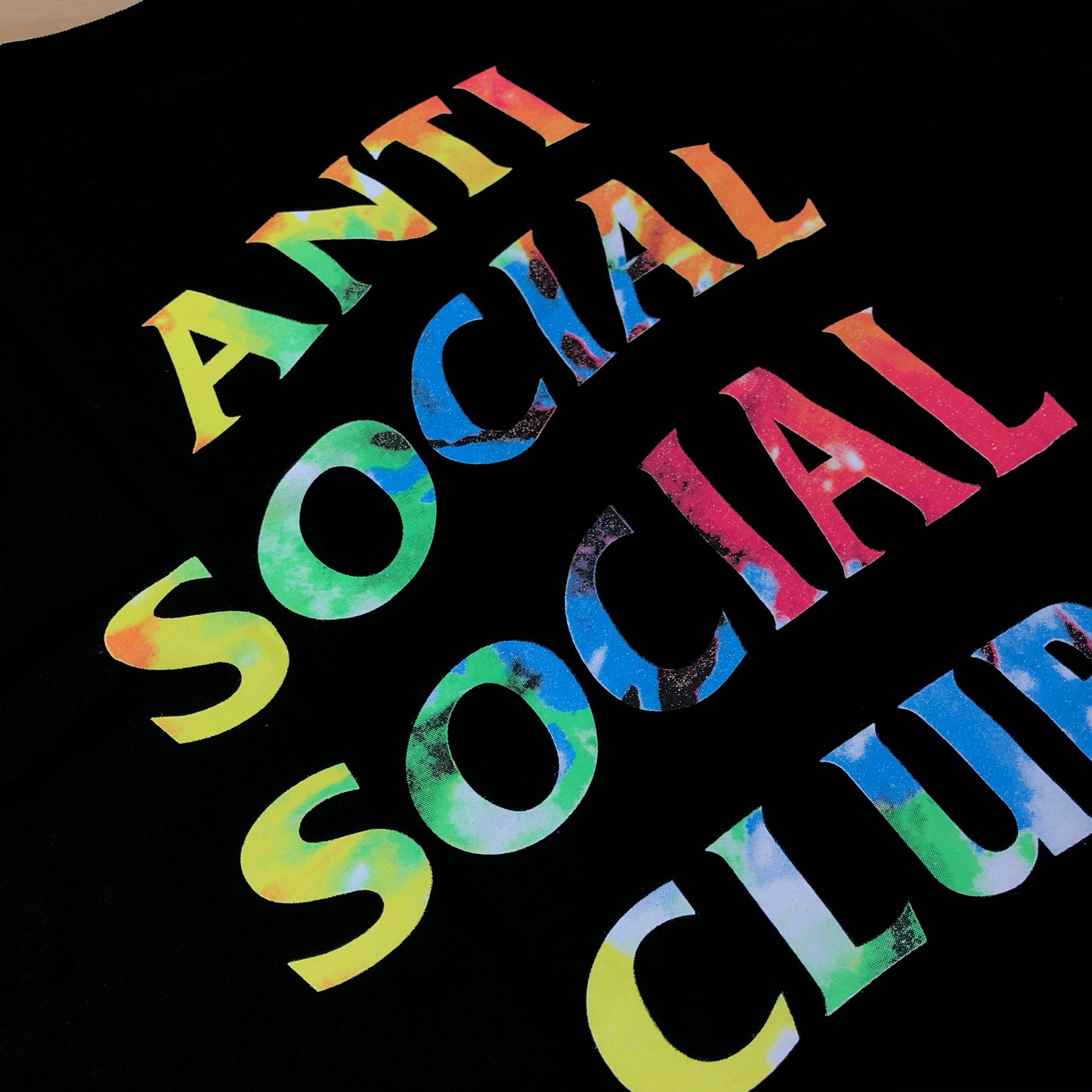 Anti Social Social Club Rainbow Wording T-Shirt - Shop Streetwear, Sneakers, Slippers and Gifts online | Malaysia - The Factory KL