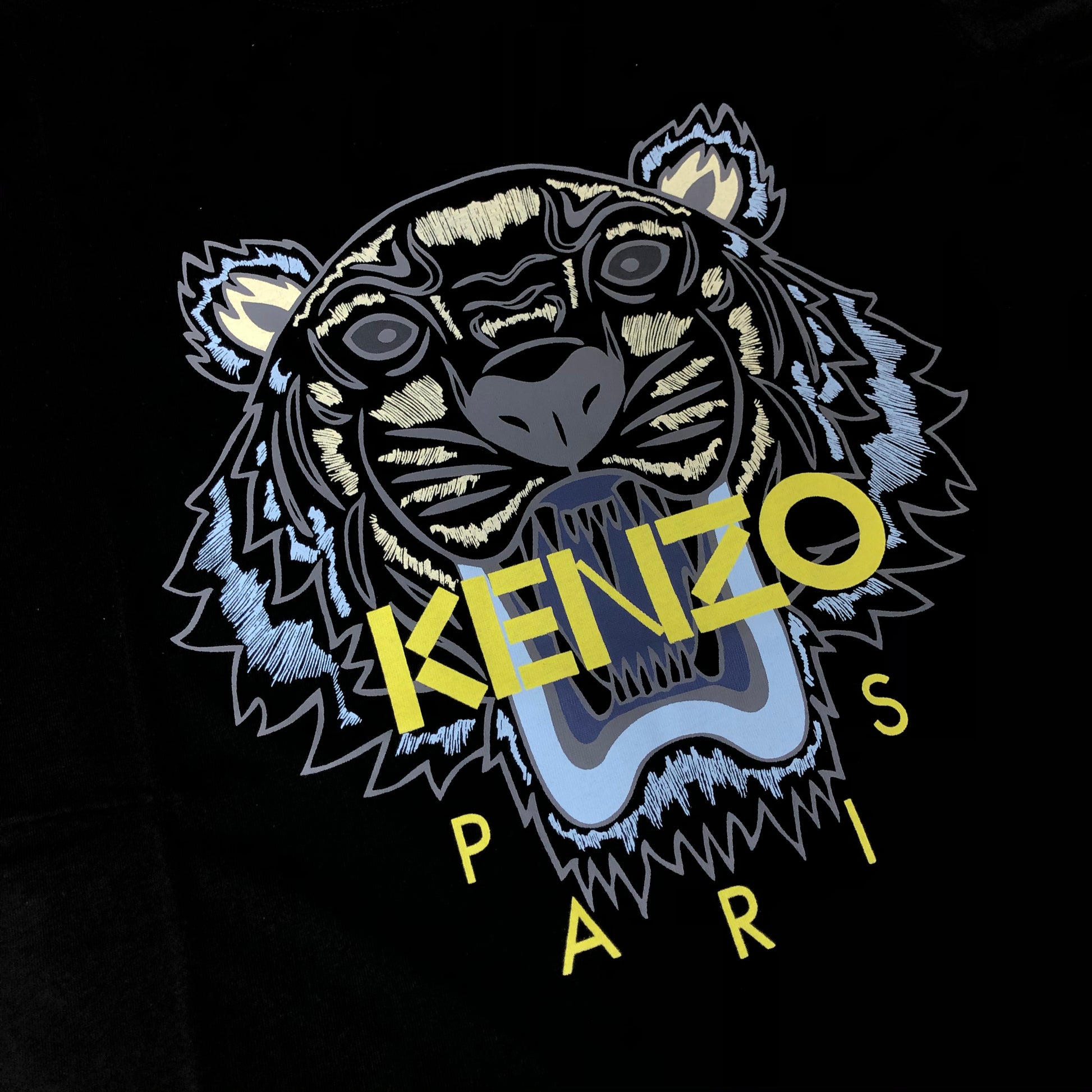 Kenzo Blue Yellow Tiger Logo T-Shirt - Shop Streetwear, Sneakers, Slippers and Gifts online | Malaysia - The Factory KL