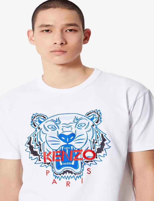 Kenzo Red Blue Tiger Embroidered T-Shirt - Shop Streetwear, Sneakers, Slippers and Gifts online | Malaysia - The Factory KL