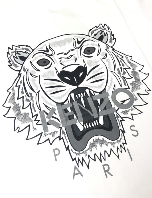 Kenzo Grey Tiger Logo T-Shirt - Shop Streetwear, Sneakers, Slippers and Gifts online | Malaysia - The Factory KL