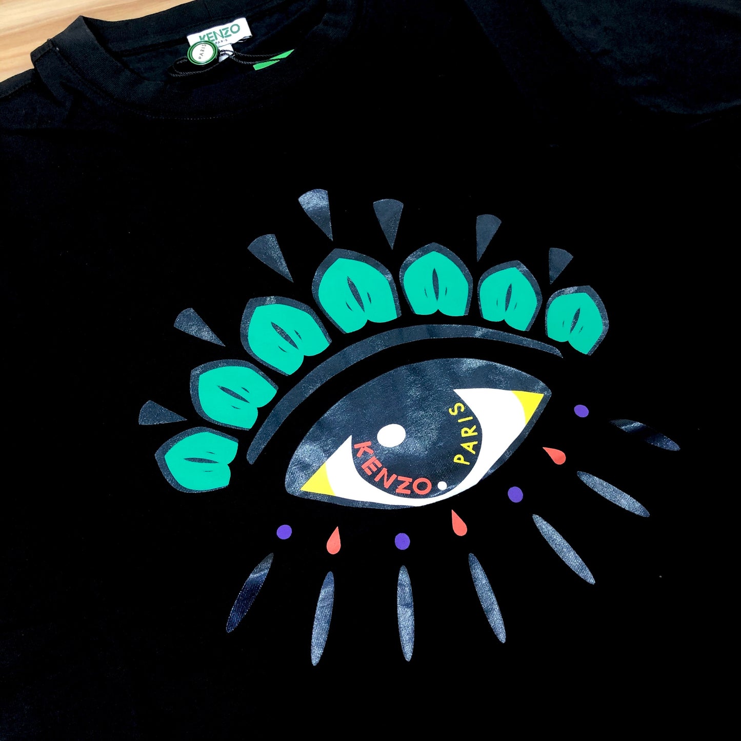 Kenzo Green Eye Logo Holiday Edition T-Shirt - Shop Streetwear, Sneakers, Slippers and Gifts online | Malaysia - The Factory KL