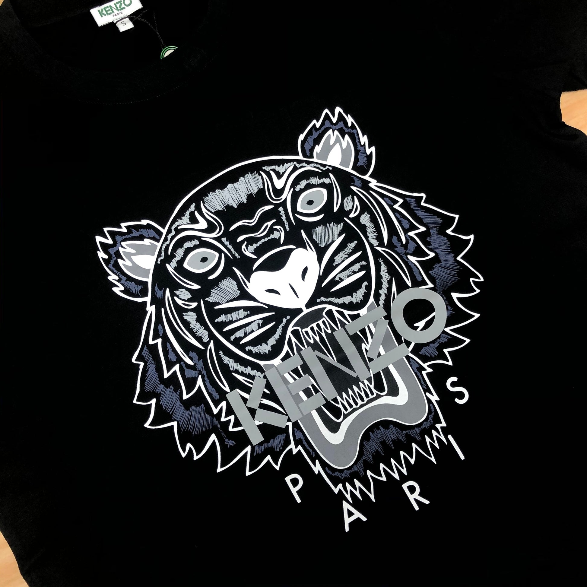 Kenzo Blue Grey Tiger Logo T-Shirt - Shop Streetwear, Sneakers, Slippers and Gifts online | Malaysia - The Factory KL