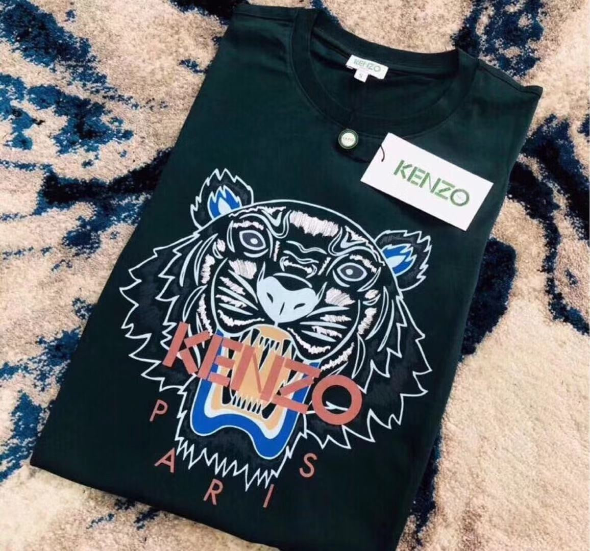 Kenzo Pine Green Tiger Logo T-Shirt - Shop Streetwear, Sneakers, Slippers and Gifts online | Malaysia - The Factory KL