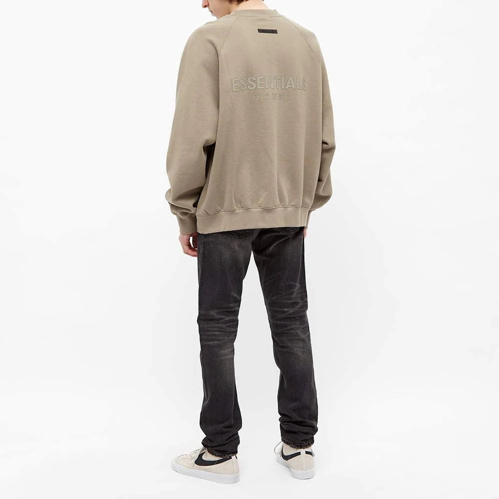 Fear of God Essentials Pull-Over Crewneck 2021 Sweatshirt (Moss)
