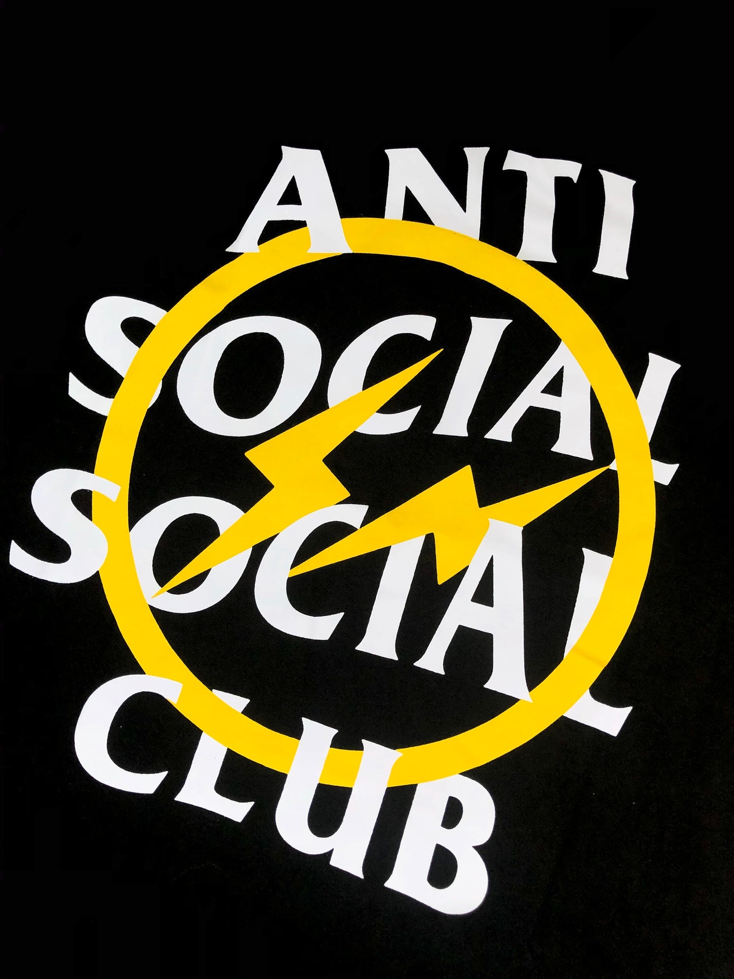 Anti Social Social Club x Fragment T-Shirt Yellow Logo - Shop Streetwear, Sneakers, Slippers and Gifts online | Malaysia - The Factory KL