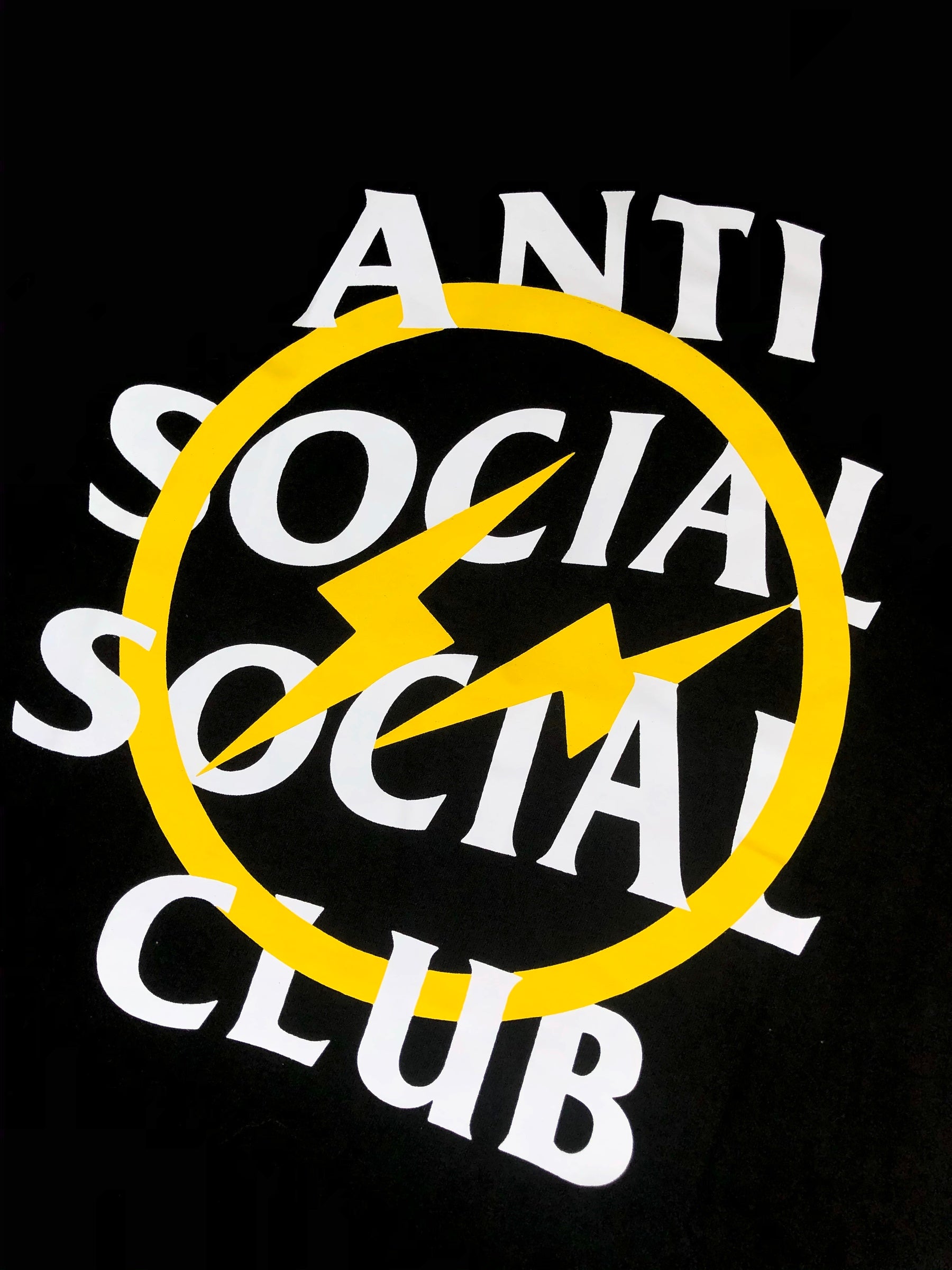 Anti Social Social Club x Fragment T-Shirt Yellow Logo - Shop Streetwear, Sneakers, Slippers and Gifts online | Malaysia - The Factory KL