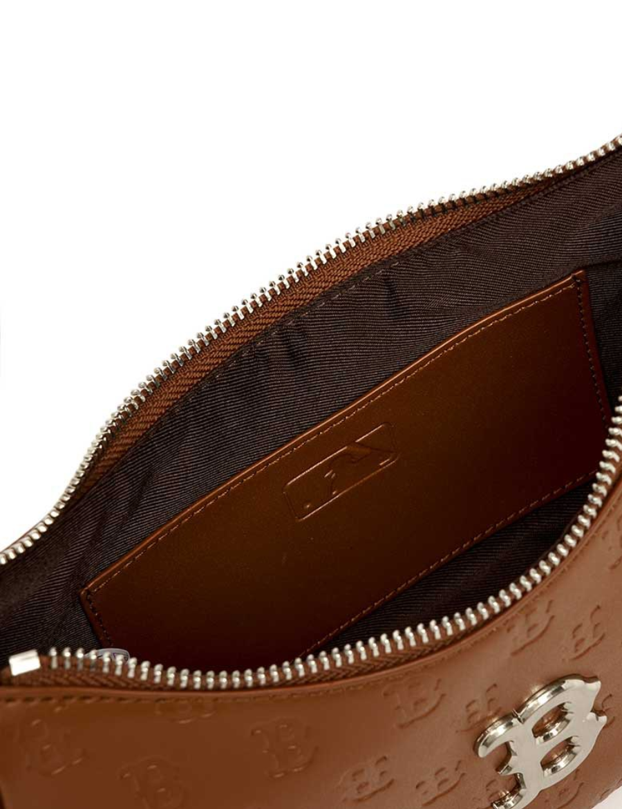 MLB Monogram Embo Hobo BOSTON RED SOX Bag (Brown)