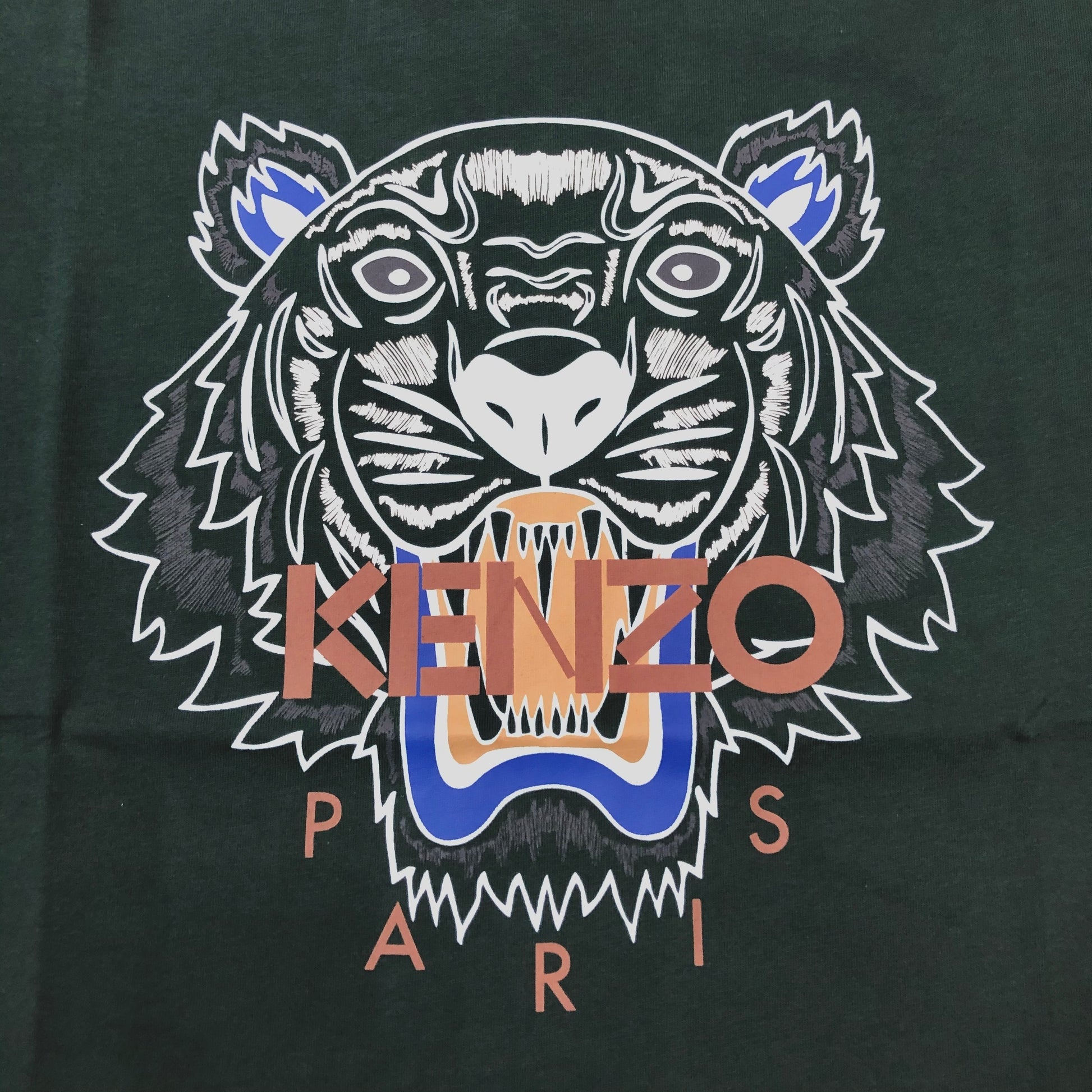 Kenzo Pine Green Tiger Logo T-Shirt - Shop Streetwear, Sneakers, Slippers and Gifts online | Malaysia - The Factory KL