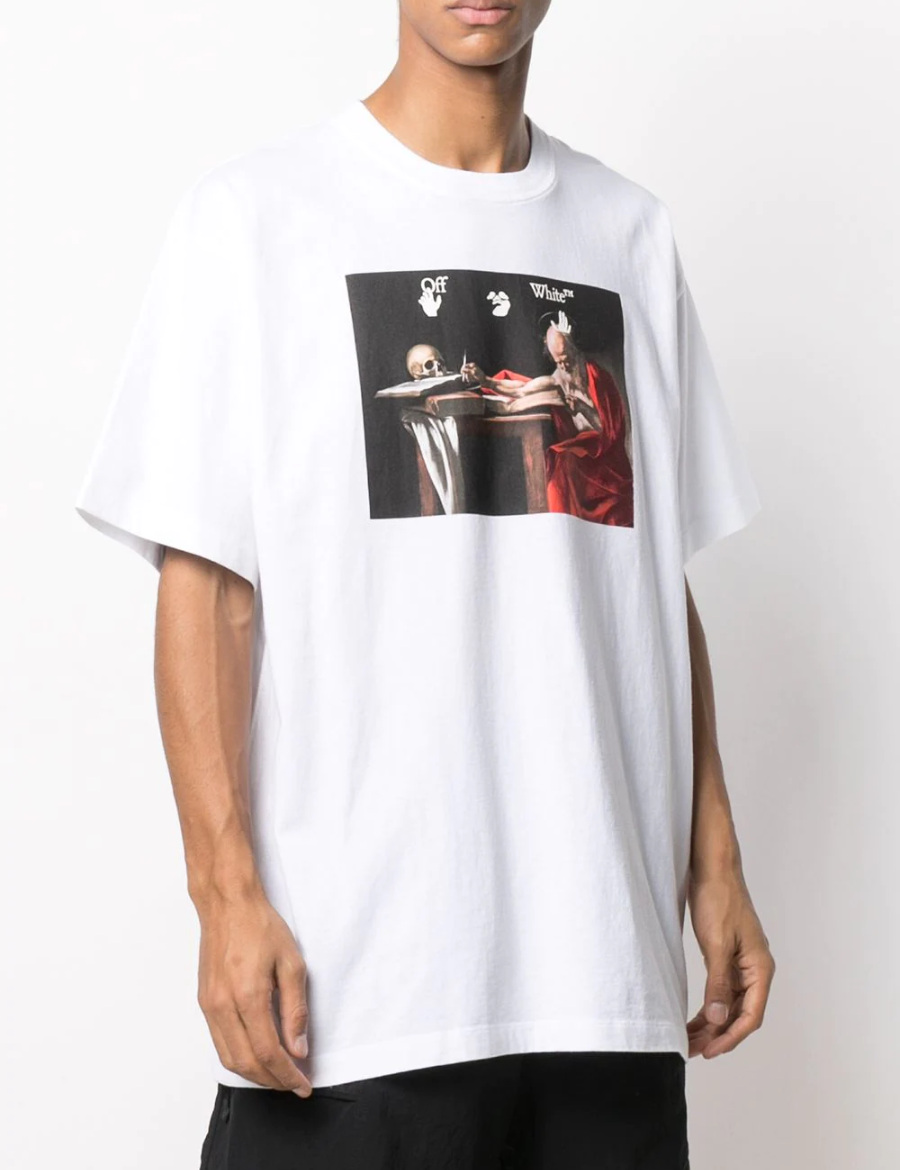 Off-White Caravaggio Graphic Print Tee (White)