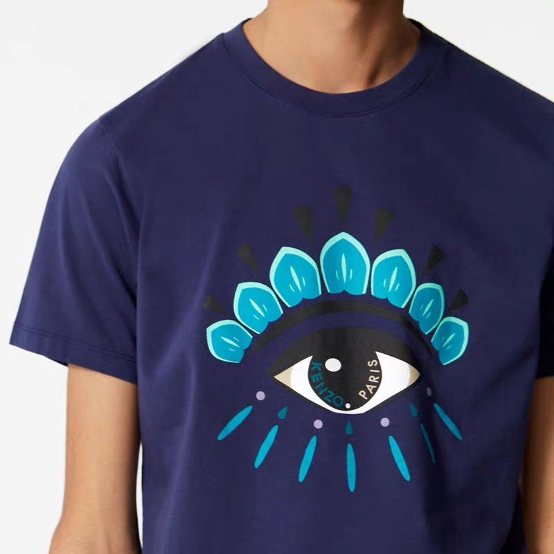 Kenzo Green Eye Logo Navy T-Shirt - Shop Streetwear, Sneakers, Slippers and Gifts online | Malaysia - The Factory KL