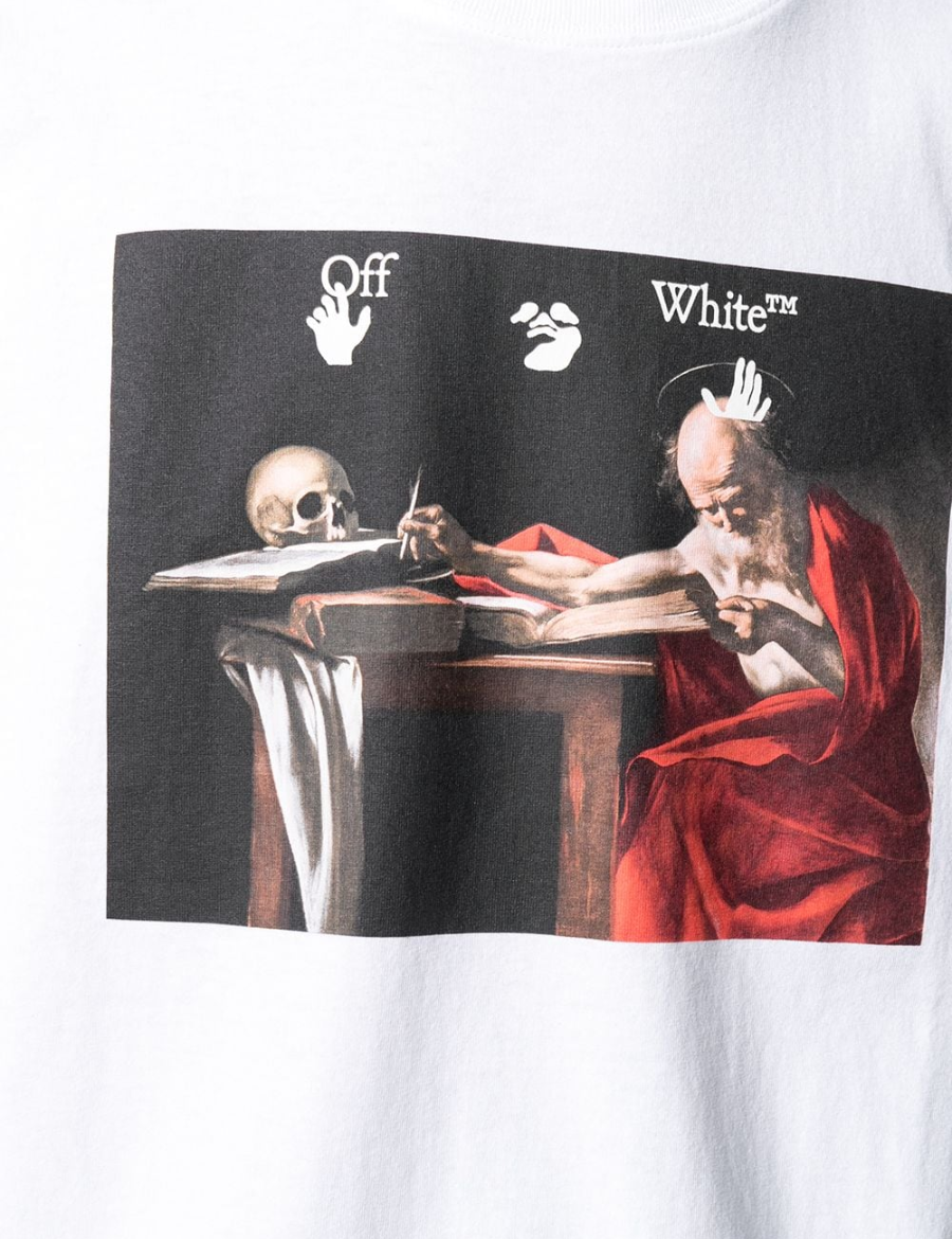 Off-White Caravaggio Graphic Print Tee (White)