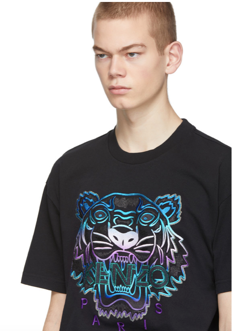 Kenzo Capsule Holiday Embroidered Ladies T-Shirt (Black) - Shop Streetwear, Sneakers, Slippers and Gifts online | Malaysia - The Factory KL