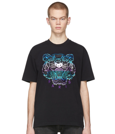 Kenzo Capsule Holiday Embroidered Ladies T-Shirt (Black) - Shop Streetwear, Sneakers, Slippers and Gifts online | Malaysia - The Factory KL