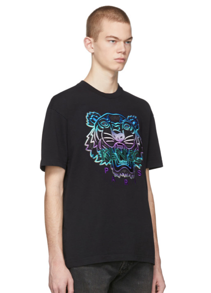 Kenzo Capsule Holiday Embroidered Ladies T-Shirt (Black) - Shop Streetwear, Sneakers, Slippers and Gifts online | Malaysia - The Factory KL