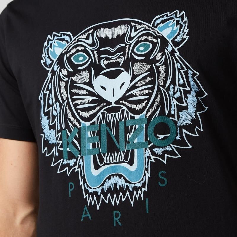 Kenzo Blue Tiger Logo T-Shirt (New Design) - Shop Streetwear, Sneakers, Slippers and Gifts online | Malaysia - The Factory KL